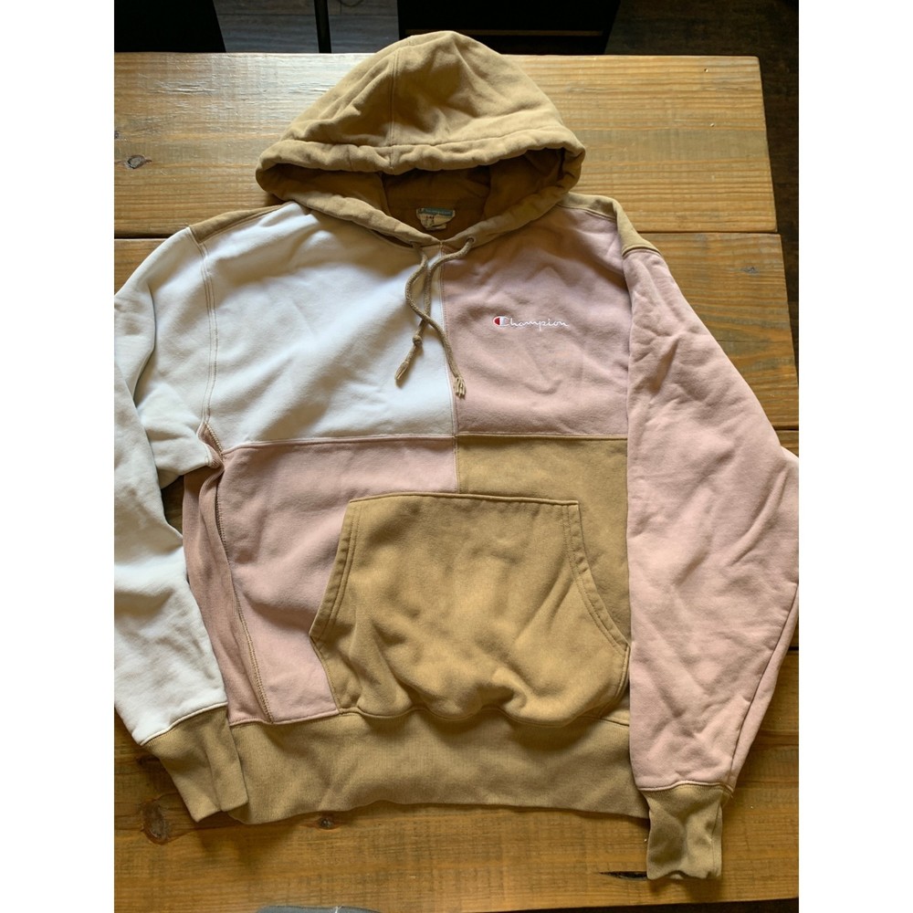Champion Color Block Hoodie Size Large